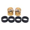 Almencla NC RC Car Trunk Tires Wheel Rims Replacement Upgrade Parts Accessory for 284131 K969 K979 K989 P929 P939 RC Car, Golden view 2