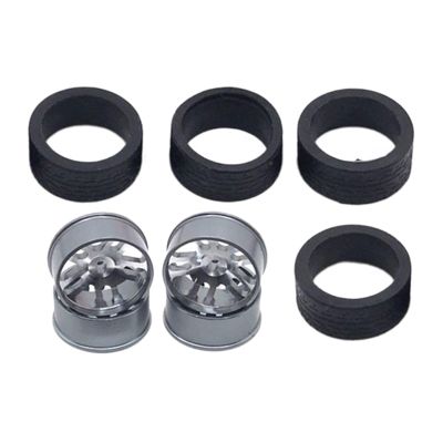 Almencla NC RC Car Trunk Tires Wheel Rims Replacement Upgrade Parts Accessory for 284131 K969 K979 K989 P929 P939 RC Car, Titanium