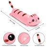 AFAN Long Cat Plush Cute Cat Body Pillows Kawaii Stuffed Animals Plushies Soft Cuddly Cotton Plush Toys Room Decor Gifts for Kids Girls Boys Adults (Pink, 25.9 Inch) view 2