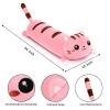 AFAN Long Cat Plush Cute Cat Body Pillows Kawaii Stuffed Animals Plushies Soft Cuddly Cotton Plush Toys Room Decor Gifts for Kids Girls Boys Adults (Pink, 34 Inch) view 2