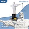 ArtorBricks Christ The Redeemer Building Set, 973 Pcs Large Scale Architecture Model Kit for Adults, Gift Idea, 7" W x 16.7" H Display Statue view 2