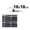 CHINLIFE Stair Fence Anti-Fall Net Nylon Protection Net Child Safety Net Kindergarten Isolation Protective Net, Customizable (Color : White-10cm, Size : 1x2m(3x7ft)) view 3