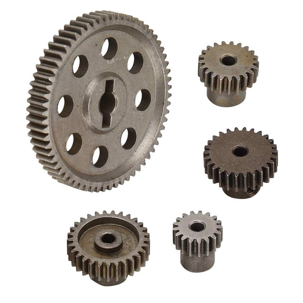 Shanrya 64T Main Gear, Metal Not Easy to Wear Differential Main Metal Spur Gear, Anti? 5pcs Truck Accessory RC Truck Accessory