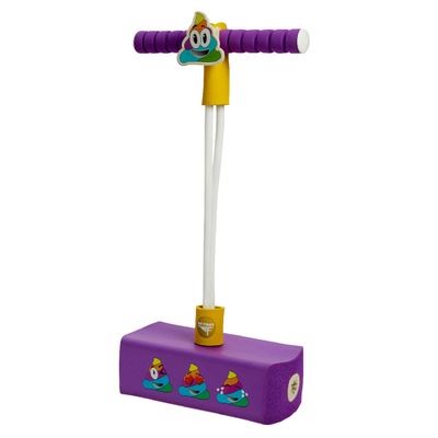Flybar My First Pogo Jumper for Kids Fun and Safe Pogo Stick for Toddlers, Durable Foam and Bungee Jumper for Ages 3 and up, Supports up to 250lbs, Rainbow Poop Emoji