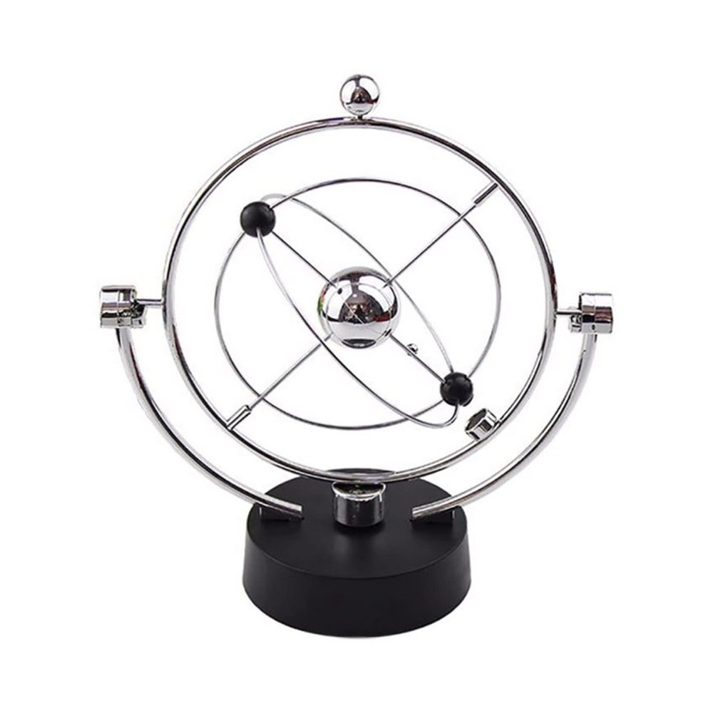 jinyi2016SHOP Furnishing Crafts Figurines Miniatures pendulo de Newton Metal Balance Ball Energy Conservation Model Metal Craft Newton Swing Desk Ornaments Living Room Sculpture (Color : A)