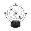 jinyi2016SHOP Furnishing Crafts Figurines Miniatures pendulo de Newton Metal Balance Ball Energy Conservation Model Metal Craft Newton Swing Desk Ornaments Living Room Sculpture (Color : A) view 1