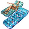 FindUWill 2 Pack Inflatable Pool Lounge, Inflatable Pool Floats with Headrest, X-Large, Cooling Pool Floaties Contour Lounger and 2 Pack 42'' Inflatable Pool Floats Flamingo Unicorn Swim Tube Rings view 2