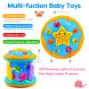 Baby Toys 6 to 12 Months Ocean Projector Rotating Musical Light Up Tummy Time Toys for Infant 0-6 3-6 Months Baby Aquarium Crawling Toys 4 5 6 7 8 9 12-18 Months Birthday Gifts for 1 Year Old Boy Girl view 2