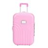 Hztyyier Doll Suitcase Mini Luggage Toy for Girls, Pink Plastic Rolling Suitcase with Handle, Travel Play Set for 18 Inch Dolls, 6.1x4.1x2.8 Inches view 1