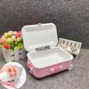 Hztyyier Doll Suitcase Mini Luggage Toy for Girls, Pink Plastic Rolling Suitcase with Handle, Travel Play Set for 18 Inch Dolls, 6.1x4.1x2.8 Inches view 4