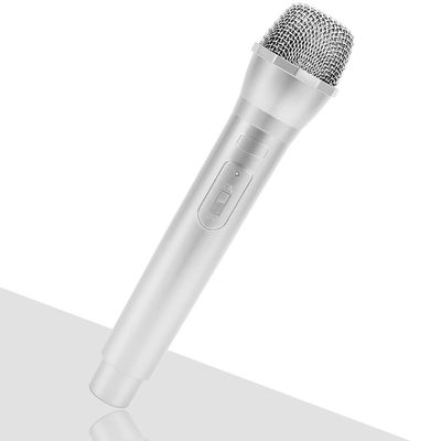 Toy Microphone for Kids, Pretend Play Microphone Plastic Prop Microphone for Karaoke Dance Shows, Birthday Party, Stage Performing or Costume Prop (Silver)