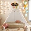 Betterhood 7' Large Teepee Tent for Adults, Play Tent with Carry Bag, 5 Sides Canvas Kids Teepee Tent Indoor & Outdoor Tents for Party, Wedding, Photo Prop, White view 2