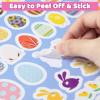 300 Pcs Easter Stickers for Kids, Easter Egg Bunny Stickers, Self-Adhesive Stickers for Easter Basket Stuffers Party Favors Decorations Gift Supplies view 4