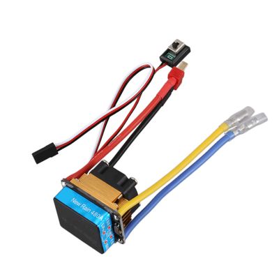480A Brushed ESC Single Motor with Cooling Fan Waterproof 2-4S 3 Modes 5V/3A BEC for RC