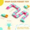 Sotiff 60 Packs Wacky Track Fidget Toy Colorful Snake Toys Gifts for Kids Adult Autism Stress Relief Therapy Toys for Students Classroom Home Party Bag Fillers Keeps Mind Focused(Basic Color) view 3