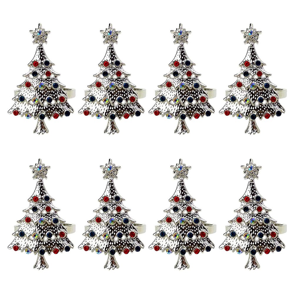 Rings 8,for Wedding, Thanksgiving Day, Gatherings, Birthday (Silver)