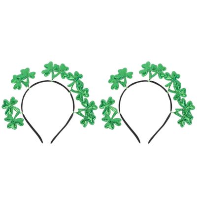 2pcs Headband Festival Decor Prop Hair Accessory Hair Decor ative Festival Headdress St. Patrick's Day Headdress Unique Party Party