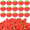 120pcs Mini Apple Erasers for Kids Bulk Classroom Welcome Back to School Gifts Classroom Counting Math Manipulatives Teacher Supplies Stationary Party Favors view 1