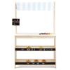 PairPear Grocery Store Pretend Play, Wooden Toys Lemonade Stand for Kids, Natural Style Market Stand Play Food Sets. view 1