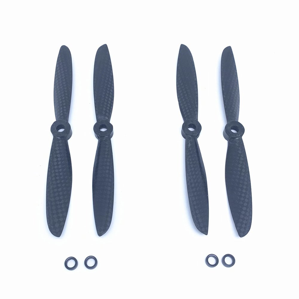 KingVal Replacement 2 Pairs 6045 Carbon Fiber CW/CCW Propeller Compatible with RC Quadcopter Drone
