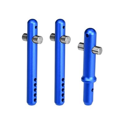 Arrma 1/7 Fireteam Tactical Unit 6S BLX ARA7618 Aluminum+Stainless Steel Front+Rear Body Post - 3PC Set (Blue)