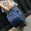 JXGSGOGO Diaper Bag Multifunction Travel Backpack Waterproof Large Capacity Handbag Dark Blue view 3