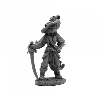 Catfolk Duelist Miniature 25mm Heroic Scale Figure Dark Heaven Legends Reaper Miniatures