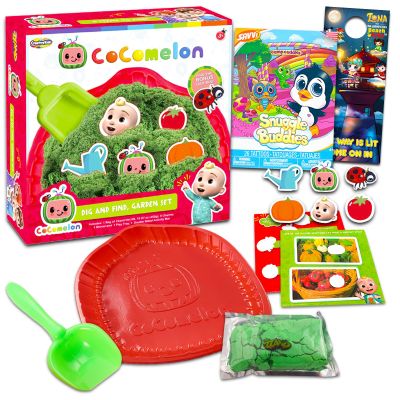 Cocomelon Party Supplies Set - Cocomelon Activity Bundle with Dig and Find Garden Plus Cute Animal Temporary Tattoos and More (Cocomelon Gifts)