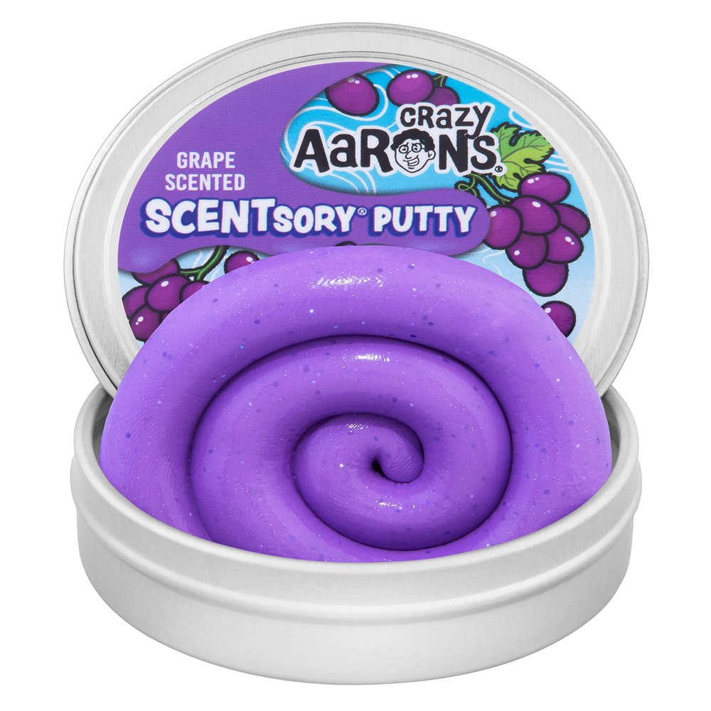 Crazy Aaron's Thinking Putty - Great Grape - Scented Putty for Kids and Adults - Creative and Endless Fun, Stress Relief Therapy Toys, Never Dries Out - Made in USA