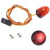 WONFAST 2PACK Circular Ultra Bright LED Police Flash Light Rotating Alarming Strobe Lamp 5Modes Compatible with 1/8 1/10 1/14 RC Model Firefighting Ambulance Crawler Truck Car Accessory(Red/Blue) view 2
