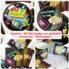 80s Party Supplies - Back to the 80s Party Decorations Set Including HAPPY BIRTHDAY Banner, Hanging Swirls, 80s Element Bunting, Plates, Cups, Napkins, Tableware, Tablecloth, Balloons - Serves 20 view 2