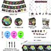 80s Party Supplies - Back to the 80s Party Decorations Set Including HAPPY BIRTHDAY Banner, Hanging Swirls, 80s Element Bunting, Plates, Cups, Napkins, Tableware, Tablecloth, Balloons - Serves 20 view 3
