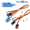 RC Car Police Flash Light,WONFAST 360 Rotation 5 Modes Ultra Bright LED Strobe Lights Compatible with 1/8 1/10 RC Mode Truck Car Accessory(2Pack Red/Blue) view 2