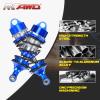 RCAWD Shock Absorber for ARRMA 1/7 6S BLX Felony, 1/7 Infraction 6S BLX, Limitless Roller Speed Bash Upgrades,Front Rear RC Shocks Damper 77mm 87mm Adjustable Hop Ups Parts#ARA330627, #ARA330628 Blue view 3