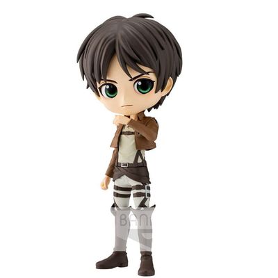 Banpresto Q posket Eren Yeager Rare PVC Figure Figurine 14cm