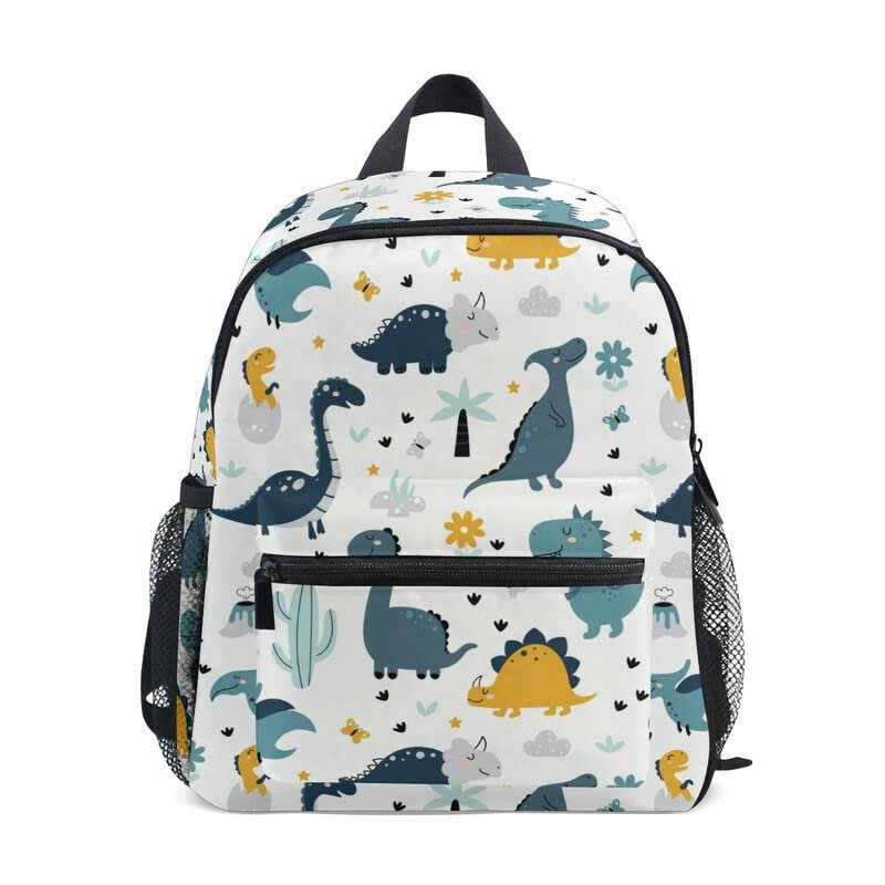 ZOEO Toddlers Backpack Dinosaurs Tropical Plants Kids Bookbag for Boys Girls 3-7 Years Children Preschool Kindergarten Hiking Cute Mini Bags Elementary School Daypack