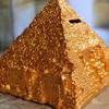 Money Bank Piggy Bank Egyptian Pyramid Statue, Resin Mini Money Box Living Room Office Desktop Decoration Gifts for Birthday Holiday Fun Gifts view 4
