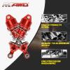 RACWD RC Shocks Absorber 70mm for ARRMA INFRACTION 4X4 570 MEGA, VENDETTA 4X4 3S BLX Upgrade Parts, Full aluminum Front Rear Shock Absorber Damper 4pcs for 1/8 3S ARA4215V3, ARA4319V3, ARA330701 Red view 3