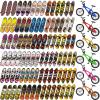 Hortsun 100 Pieces Mini Finger Skateboards Set Finger Bikes Hand Skateboard Fingerboards Tiny Bike Creative Fingertips Movement Party Favors Novelty Gift view 1