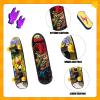 Hortsun 100 Pieces Mini Finger Skateboards Set Finger Bikes Hand Skateboard Fingerboards Tiny Bike Creative Fingertips Movement Party Favors Novelty Gift view 3