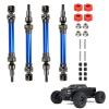 RCAWD Drive Shaft for ARRMA 1/10 New Big Rock (NOT for Old Big Rock) Crew CAB 4x4 V3 3s BLX Brushless Monster Truck RTR Upgrades, Driveshaft Front Rear for #ARA4312V3 Blue view 1