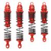 RCAWD Big Bore Shock Absorber Damper Set for Slash 2WD, Hoss, Rustler 4X4 VXL,Slash 4X4, Bandit, Ford, Nitro,Stampede Upgrades, 1/10 RC Shocks Front Rear, Full Alloy Parts #5862 Red view 1