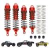 RCAWD Shock Absorber Front Rear for LOSI 1/10 Lasernut U4, Tenacity DB Pro, TENACITY TT Pro 4WD SCT Upgrades, RC Shocks Damper 90mm 100mm, Hop Ups Parts #LOS233011, LOS03028, LOS03027, LOS03019 Red view 1