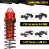 RCAWD Shock Absorber Front Rear for LOSI 1/10 Lasernut U4, Tenacity DB Pro, TENACITY TT Pro 4WD SCT Upgrades, RC Shocks Damper 90mm 100mm, Hop Ups Parts #LOS233011, LOS03028, LOS03027, LOS03019 Red view 2