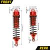 RCAWD Shock Absorber Front Rear for LOSI 1/10 Lasernut U4, Tenacity DB Pro, TENACITY TT Pro 4WD SCT Upgrades, RC Shocks Damper 90mm 100mm, Hop Ups Parts #LOS233011, LOS03028, LOS03027, LOS03019 Red view 4
