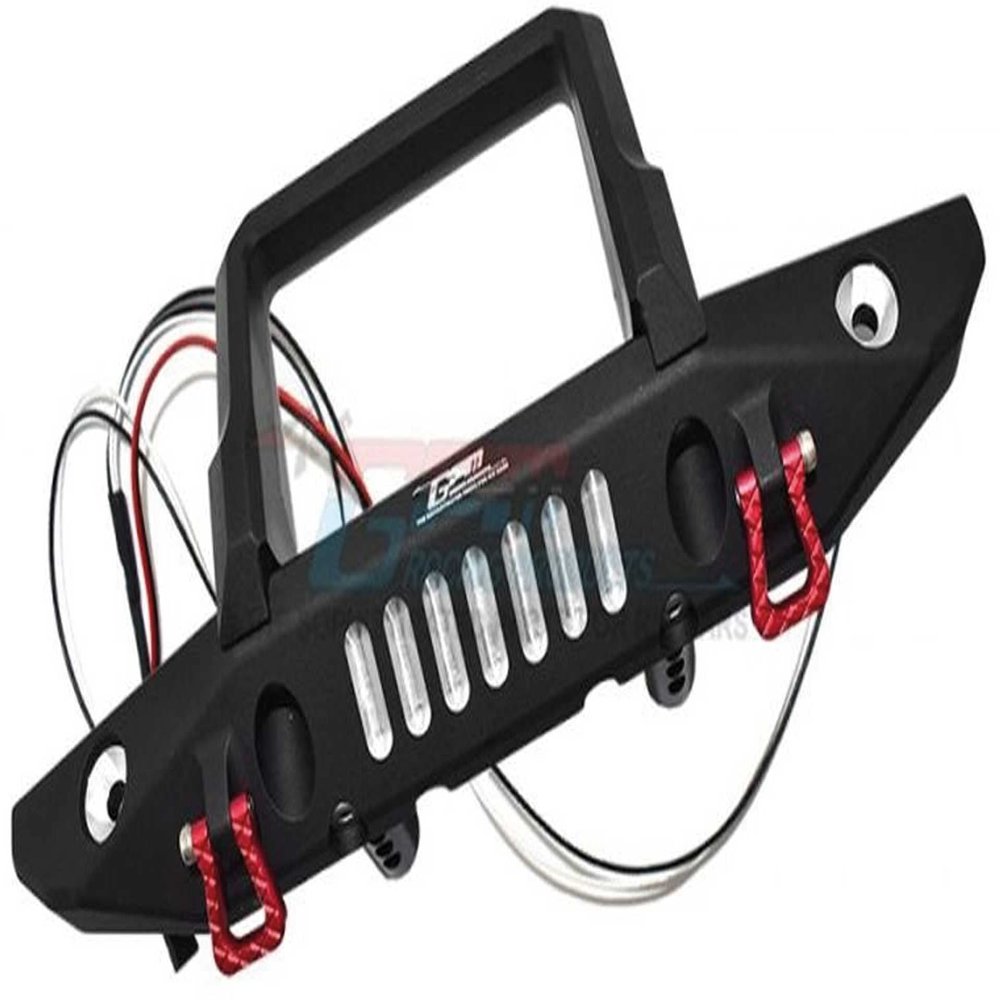 AXIAL SCX6 JEEP JLU WRANGLER 4WD Aluminium Front Bumper With D-rings - 15pc set - GPM SCX6330F [SCX6330F]