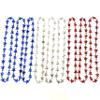 Robbstark Independence Day Beads Necklaces 4th of July Red White Blue Beads Patriotic Party Supplies(12 Pcs), Blue,White,Red view 2