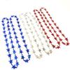 Robbstark Independence Day Beads Necklaces 4th of July Red White Blue Beads Patriotic Party Supplies(12 Pcs), Blue,White,Red view 3