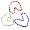 Robbstark Independence Day Beads Necklaces 4th of July Red White Blue Beads Patriotic Party Supplies(12 Pcs), Blue,White,Red view 4