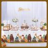 3 Pcs Woodland Tablecloth, Woodland Animals Baby Shower Decorations Forest Animals Table Covers for Baby Shower Table Cloth (Boy) view 3